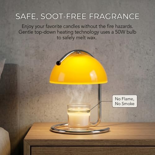 Modern Orange Candle Warmer Lamp - Image 7
