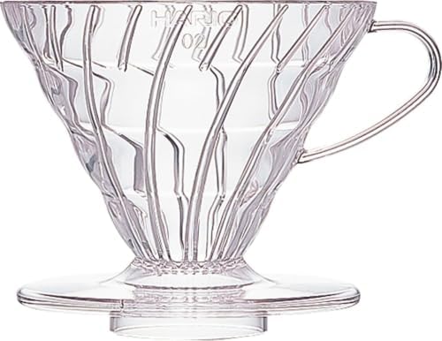 Hario V60 Plastic Coffee Dripper, 02, Clear by Hario