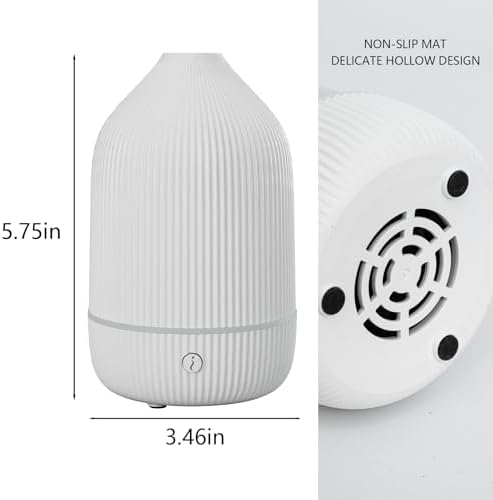 Oil Diffuser,100ML Mini Aromatherapy with USB Cable & Adapter, 7 Colors Lights Mode Waterless Auto Off for Car Home Office Room (USB Power) - Image 7