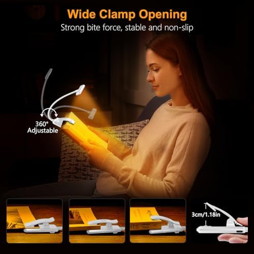 Gritin 19 LED Rechargeable Book Light for Reading in Bed - Image 7