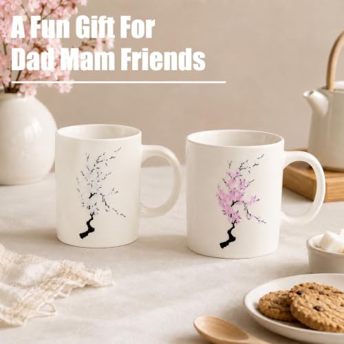 Magic Color Changing Coffee Mug – Heat Sensitive Ceramic Cup Transforms from White to Blue for Cold & Pink for Hot | Unique Funny Birthday Gift | Lightweight Novelty Office Mug,clearance - Image 6