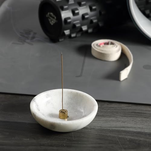 Koville Luxury Natural White Marble Incense Holder, Upgraded 6" Incense Holders for Sticks, Sturdy Incense Burner Ash Catcher, Ideal for Meditation, Relaxing, Easy to Clean - Image 6