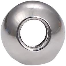 Stainless Steel Spacer Beads 4x3mm Round Loose Charm Caps Beads for DIY Jewelry Making 100pcs with 1.5mm Hole