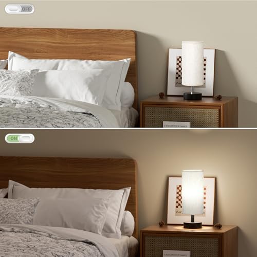 Table Lamp for Bedroom - Bedside Lamps for Night Stands(Blub Included) - Image 7
