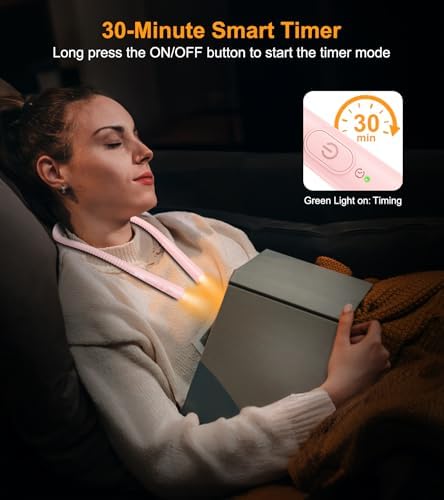 Gritin Book Light, Eye Caring 4-Color&5-Brightness Neck Light Reading Light - Image 7
