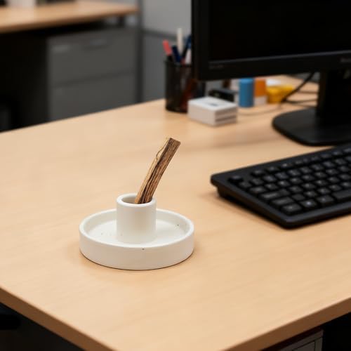 Palo Santo Holder, Ceramic Incense Stick Holder, Sage Holder for Yoga, Meditation, and Energy Cleansing, Unique Ceramic Incense Holder Gift for Palo Santo Sticks (White) - Image 7