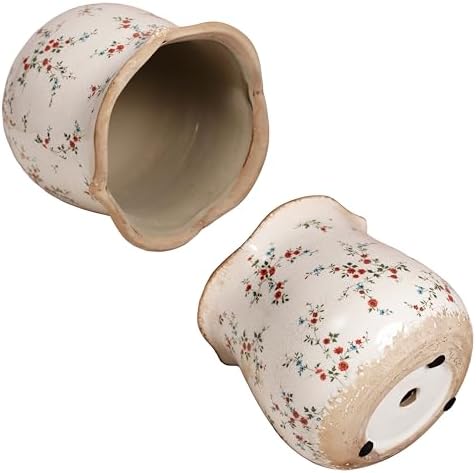 Ceramic Pots for Plants, French Country Flower Pot & Vase with Drainage - Image 6