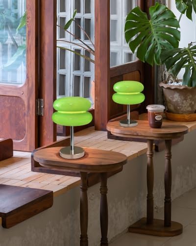 Mushroom Table Lamp for Bedroom, Cordless Mid Century Modern Lamp, Cute Egg Tart Small Night Light, 6000mAh Rechargeable Table Light for Living Room Nightstand Home Mushroom Decor Aesthetic (Green) - Image 7