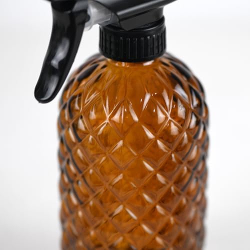 12Oz Glass Plant Spray Bottle with Black Plastic Top Pump - Image 7