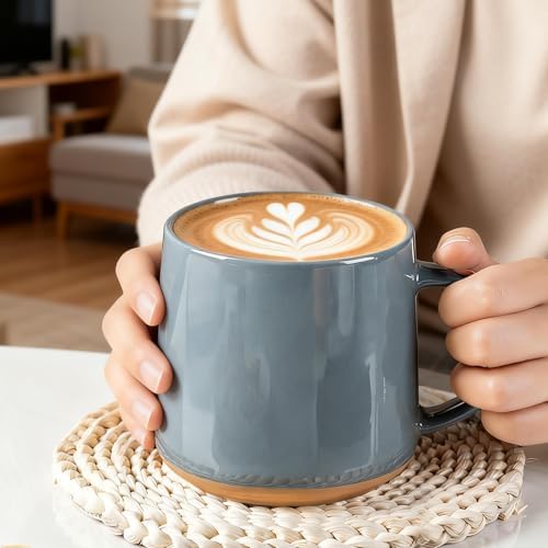 GBhome Ceramic Coffee Mugs Set of 4, 16oz Handmade Coffee Mugs - Image 7