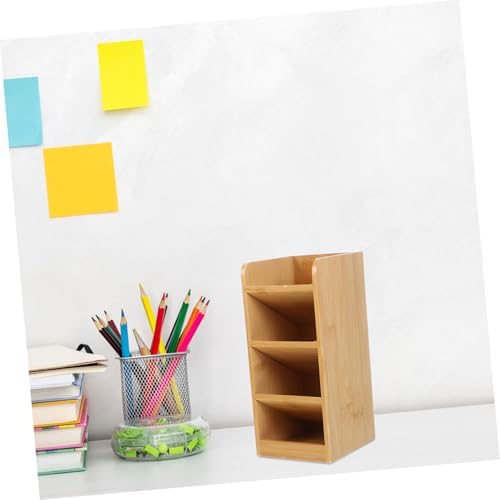 Veemoon Wooden Desk Organizer Multifunctional Pen Holder Storage for Office Supplies Stylish Minimalist Design Safe Stable Construction Keeps Your Workspace Neat - Image 7