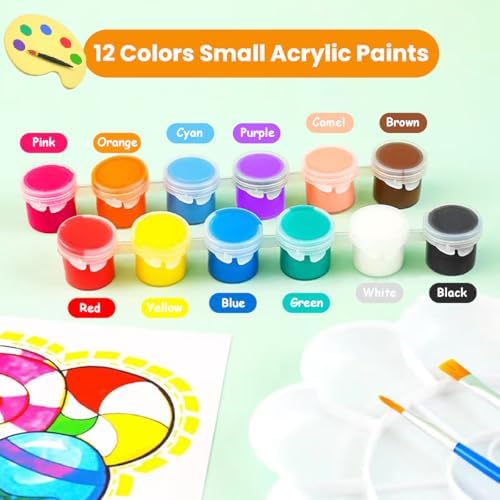 16 Pack Canvas and Easel Set, 8 x 10 inch Painting Kit for Party Supplies - Image 7