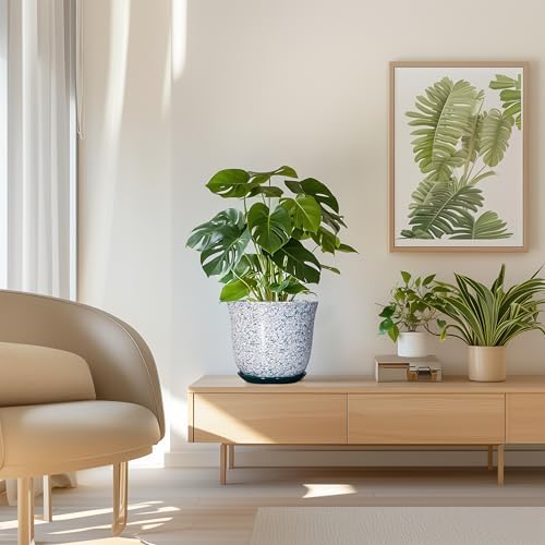 Ceramic Pots for Plants, 8 Inch Plant Pot for Indoor, Green - Image 7
