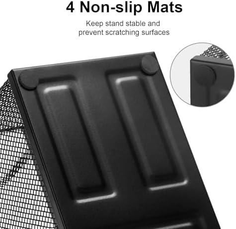 Comix Mesh Pen Holder, Desk Organizer for Home Office, Black - Image 6