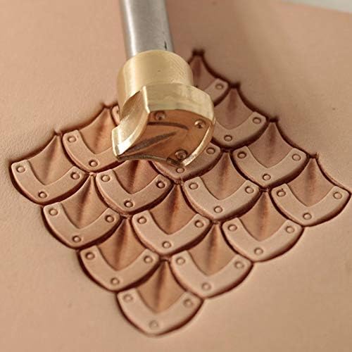 DandS ltd Leather Stamp Tool, Scale, Professional Steel Craft Tool for Leatherworking, Embossing, Carving & Stamping Leather Projects, Belts, Wallets & DIY Projects Compatible with Mallet #403