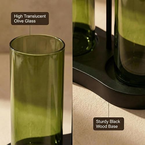 Green Glass Incense Holder, Colorful Incense Sticks Burner Holder with Storage,Hang Upside Down Incense Holder for Sticks with Glass Ash Catcher for Meditation Yoga Spa Room Decor (Green) - Image 6
