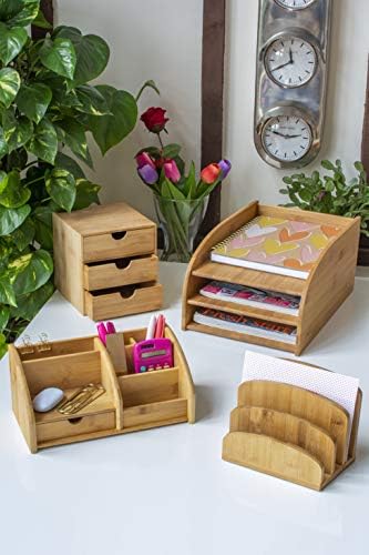 OSCO Bamboo Desk Organiser - Image 7