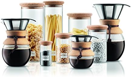 Bodum 34 oz Pour Over Coffee Maker, High-Heat Borosilicate Glass with Reusable Stainless Steel Filter and Cork Grip - Made in Portugal - Image 3