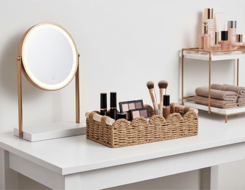 CubesLand Toilet Paper Storage Basket Organizer, Small Wicker Decor Basket - Image 7