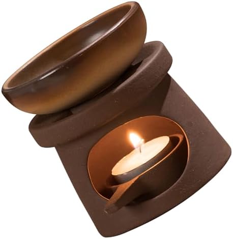 Retro Essential Oil Burners Ceramics Oil Melter Aromatherapies Diffuser and Tealight Holder Set for Home Bedroom Decors - Image 7