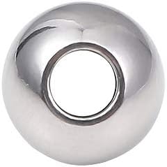Stainless Steel Spacer Beads 8x6mm Round Loose Charm Caps Beads for DIY Jewelry Making 50pcs with 3mm Hole