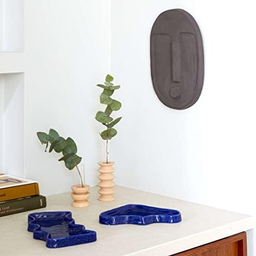 Ceramic Decorative Catch All Dish and Tray, Blue, 7.6 x 6 inches, for Rings, Jewelry, Keys, Toiletries, Makeup, Gifts, Snack Dish and More - Image 5