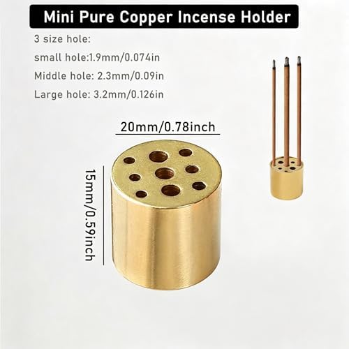 Ceramic Incense Holder, Mini Palo Santo Burner Chimney for Palo Santo Sticks, Cone Incense and Sage Smudging, Handmade Cone Incense Holder Burner for Yoga, Meditation, and Energy Cleansing (Retro 01) - Image 7