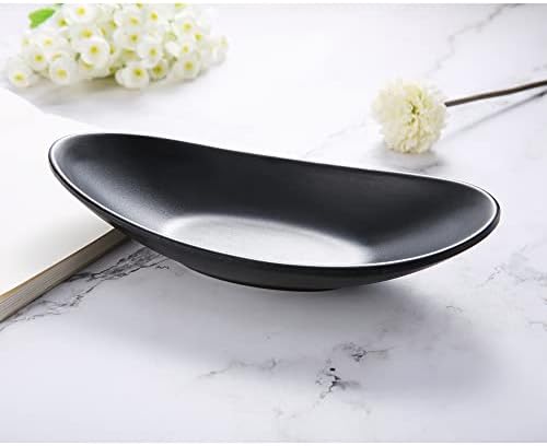 Black Ring Dish Centerpiece Jewelry Tray Key Tray Organizer for entryway, Dresser Decor Key Dish Jewelry Bowl Decorative Dish (Big Oval) - Image 6