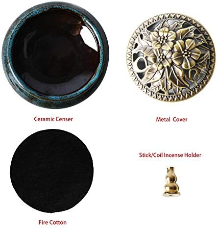 Ceramic Home Decoration Incense Sticks or Cones Burner Porcelain Incense Holder - Image 7