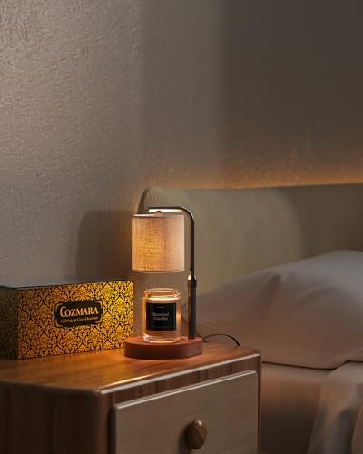 Candle Warmer Lamp with Timer & Dimmer for Yankee Candles, Adjustable Height Candle Warmer for Jar Candles, Wax Melt Lamp for Cozy Home Decor & Gifts,Linen, 2 Bulbs - Image 7