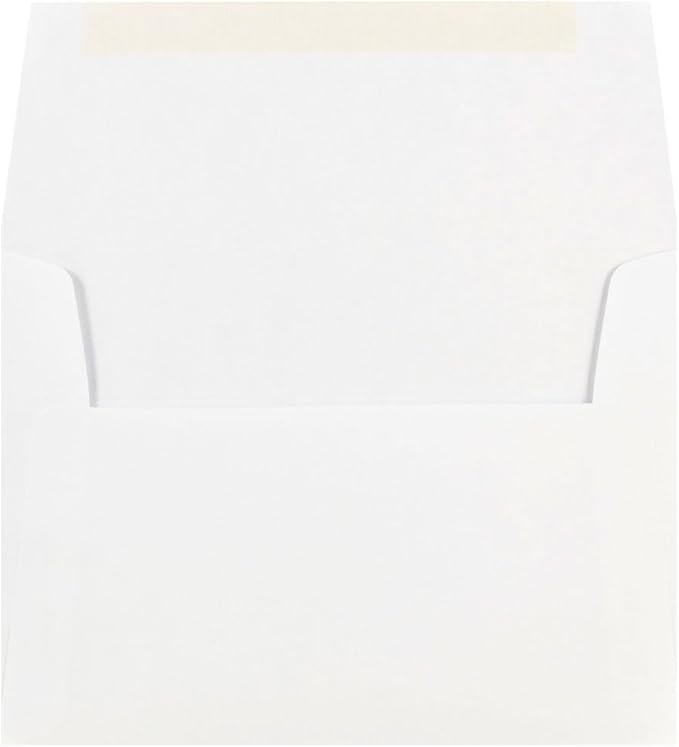 JAM PAPER A7 Invitation Envelopes - 5 1/4 x 7 1/4 - White - 50/Pack