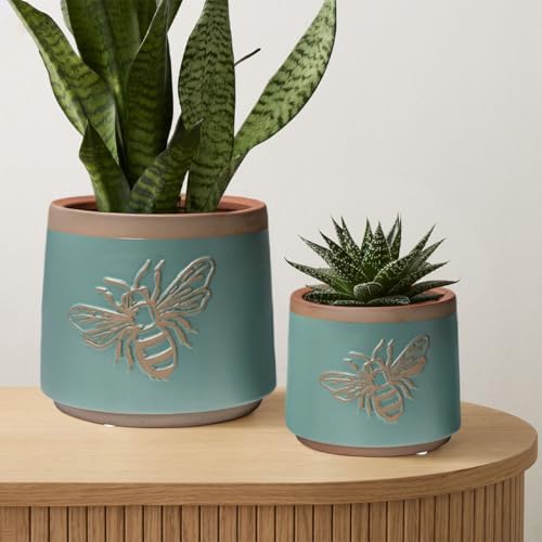 Terracotta Pots, 6+4 Inch Plant Pots, 2 Pcs with Drainage Holes - Image 6