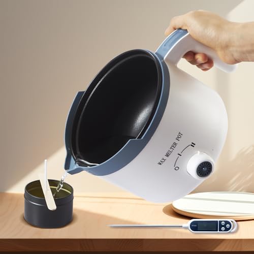 Ksedcon Electric Wax Melting Pot for Candle Making with Thermometer, Wicks - Image 7