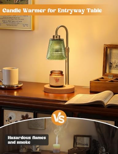 Sage Green Candle Warmer Lamp with Timer Home Decor Gifts for Women - Image 6