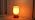 8.9" Dimmable Modern Glass Table Lamp with Dome Base, Glossy Red - Image 7