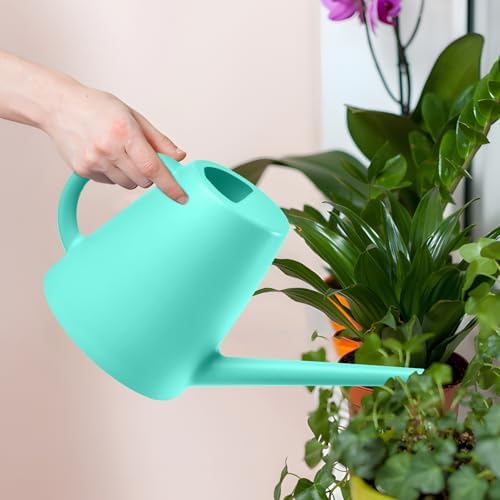 ZXJ Plant Watering Cans for Indoor and Outdoor Home Garden Plants - with Long Spout - SkyBlue - 1/2 Gallon - Image 7