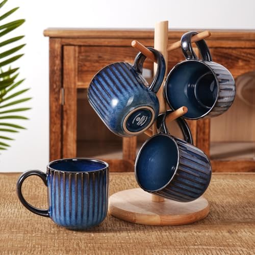 famiware Coffee Mugs Set of 6, Starlight 11 oz Mug Cups Set with Handle - Image 6