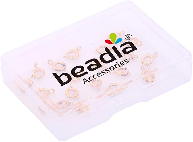 18K Gold Plated Spring Clasps Non Tarnish 6mm 20pcs for Jewelry Making Findings