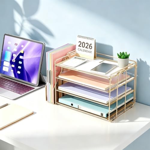 gianotter 4-Tier Paper Organizer With Magazine Holder - Image 7