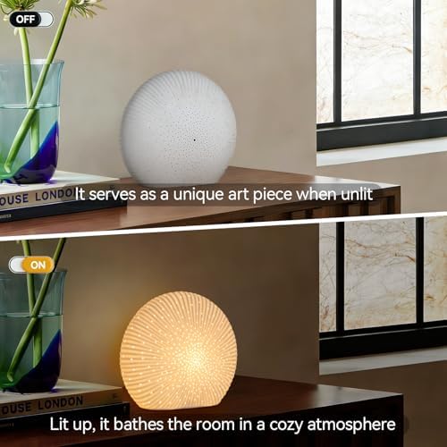 10.5"Decorative Ceramic Table Lamp Living Room,Bedroom,Corded,Bulb Included - Image 7