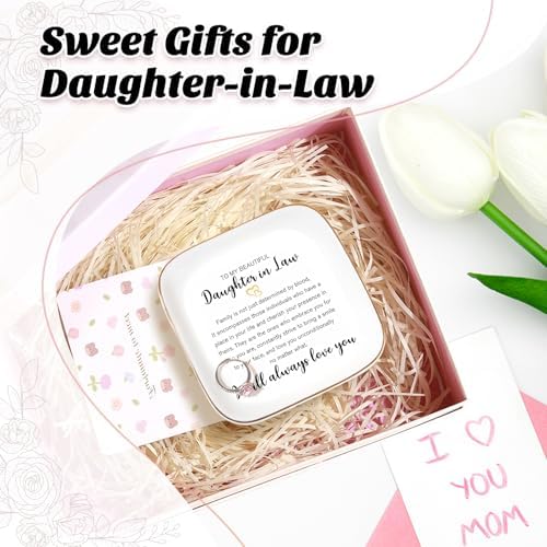 PUDDING CABIN Mother of the Bride Gifts Jewlery Dish - Today a Bride, Tomorrow a Wife, Always Your Daughter - Wedding Day Gifts for Mom from Daughter in Law - Image 7