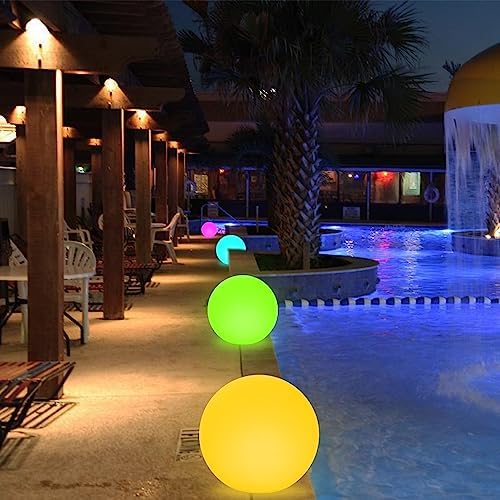 Outdoor LED Globe Orb Light, 16-inch Large LED Glowing Orb Ball Night Light - Image 7