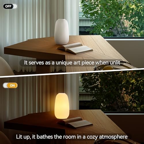 9.5" Decorative Ceramic Table Lamp Living Room,Bedroom,Corded,Bulb Included - Image 7