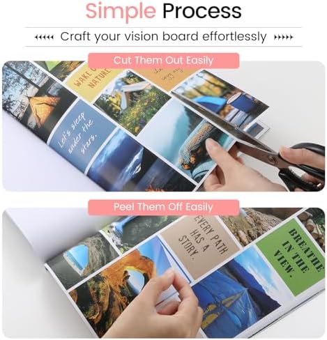 Sawnfay Vision Board Book - 2027 Vision Board Sticker Book, Travel - Image 7