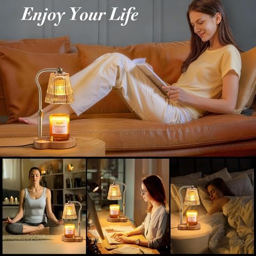Candle Warmer Lamp with Timer Dimmable, Flameless Scented Wax Melter - Image 6