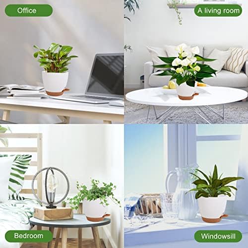 7/6.5/6/5.5/5 Inch Self Watering Pots for Indoor/Outdoor Plants, 5 Pack - Image 6