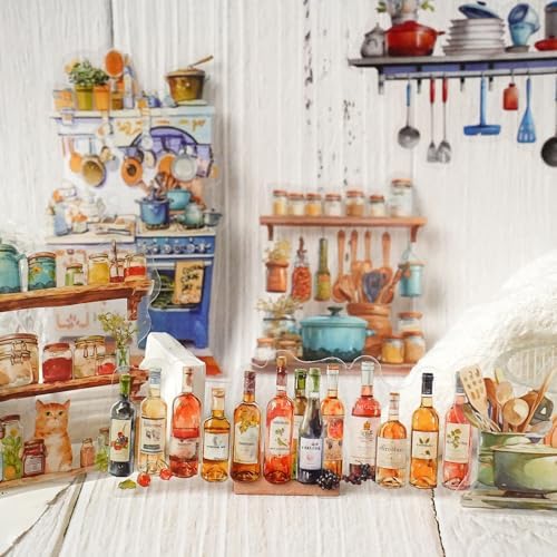 120Pcs Iandscape Stickers for Scrapbooking,Self-Adhesive Transparent Iandscape Stickers Scrapbook Supplies Journaling Supplies for Adult Card Making Letters DIY Water Bottle Cards Decoration - Image 7