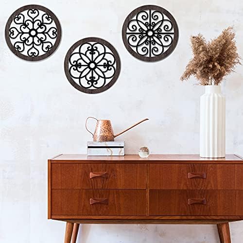Blulu 3 Pcs Thicken Rustic Wall Decor, Wood Hanging Decor, Classic Style - Image 6