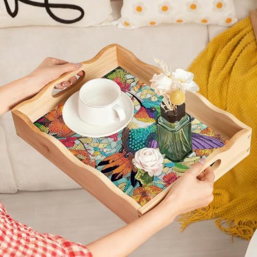 EWJRNSF Diamond Art Kits for Adults Wooden Serving Trays with Handles - Image 7