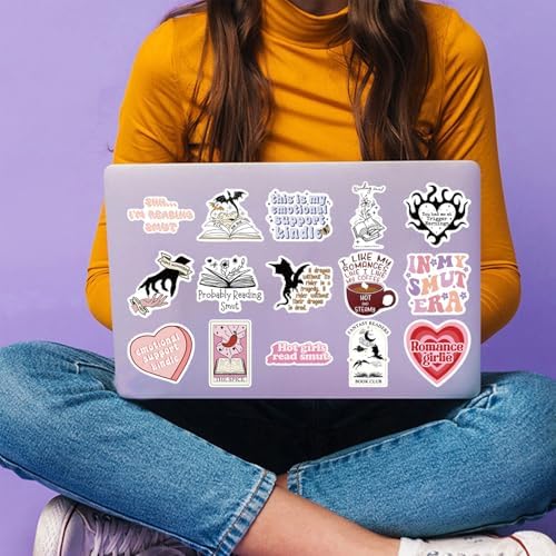 104 PCS Romance Book Stickers for Kindle- Bookish Fantasy Dragon Aesthetic Stickers for Kindle Case, Water Bottle, Scrapbook, Journal - Cute Book Lover Gifts for Adults Teens - Image 6